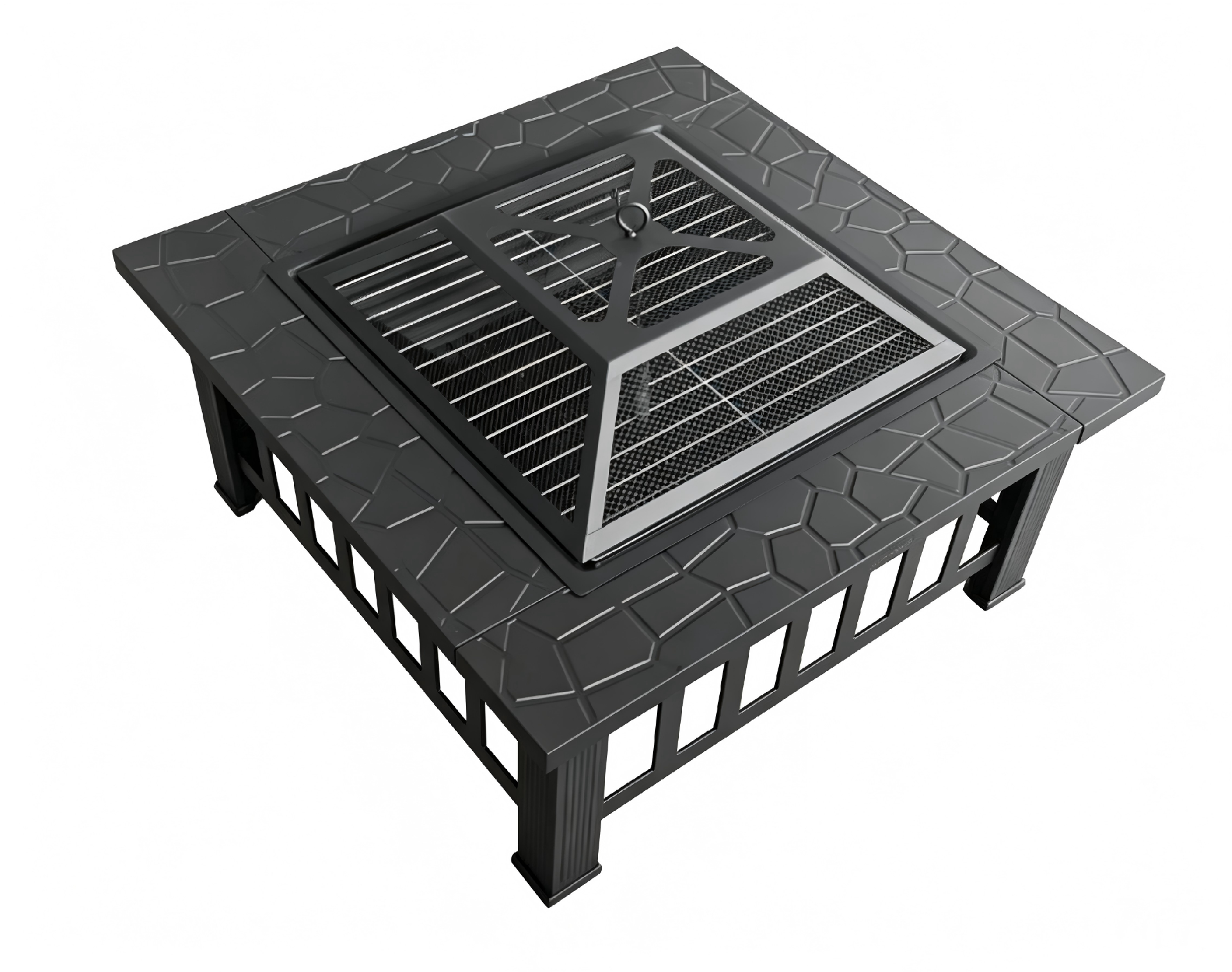 2-in-1 Fire Pit with Grill
