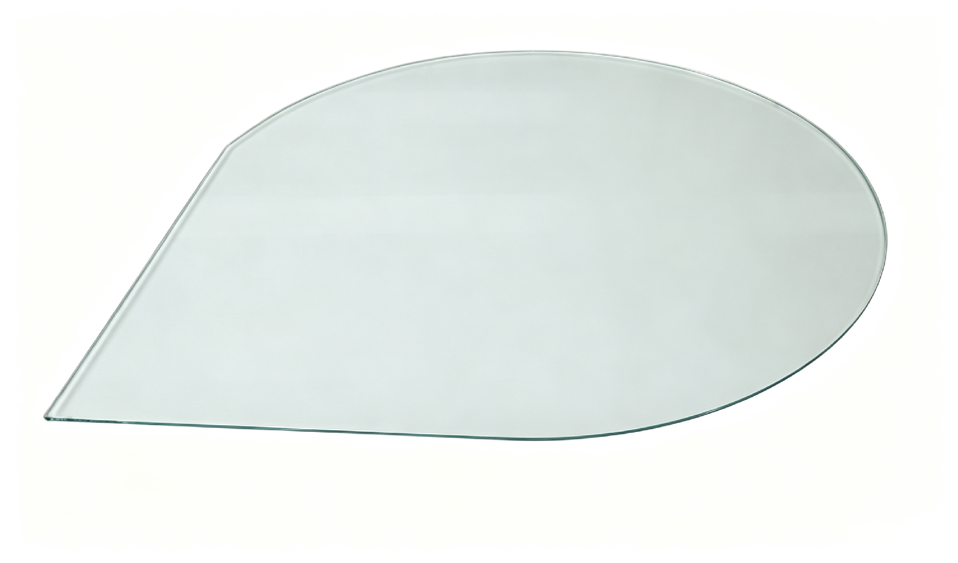 Teardrop Tempered Glass 120*120*0.8 Transparent