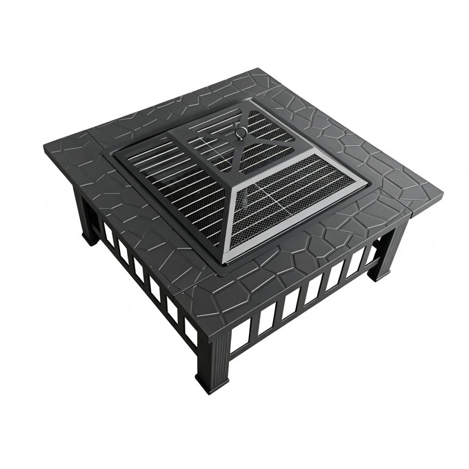 2-in-1 Fire Pit with Grill